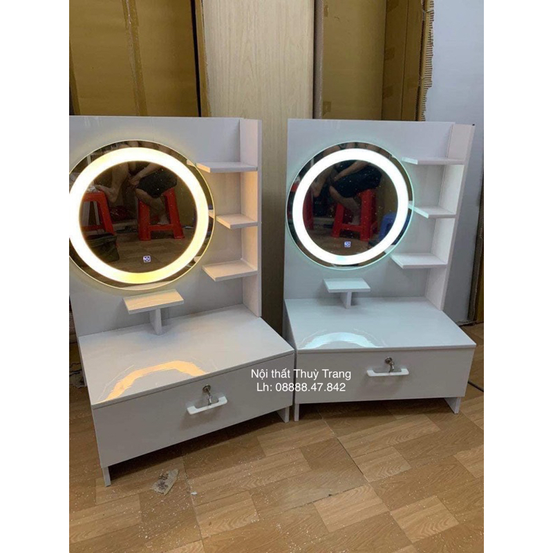 Bàn trang điểm, gường tròn d50, gương vuông 40x60cm, tp hcm-bình dương