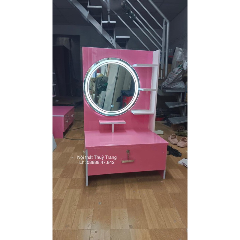 Bàn trang điểm, gường tròn d50, gương vuông 40x60cm, tp hcm-bình dương