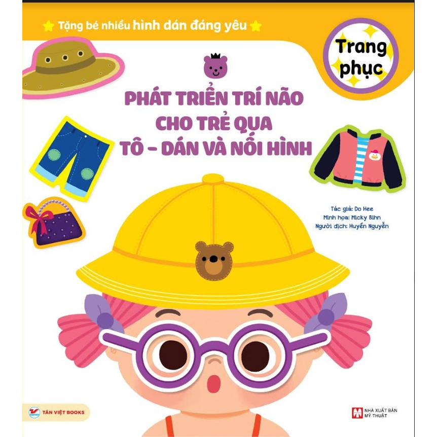 Sách - Phát triển trí não cho trẻ qua Tô - Dán và Nối hình - Trang phục