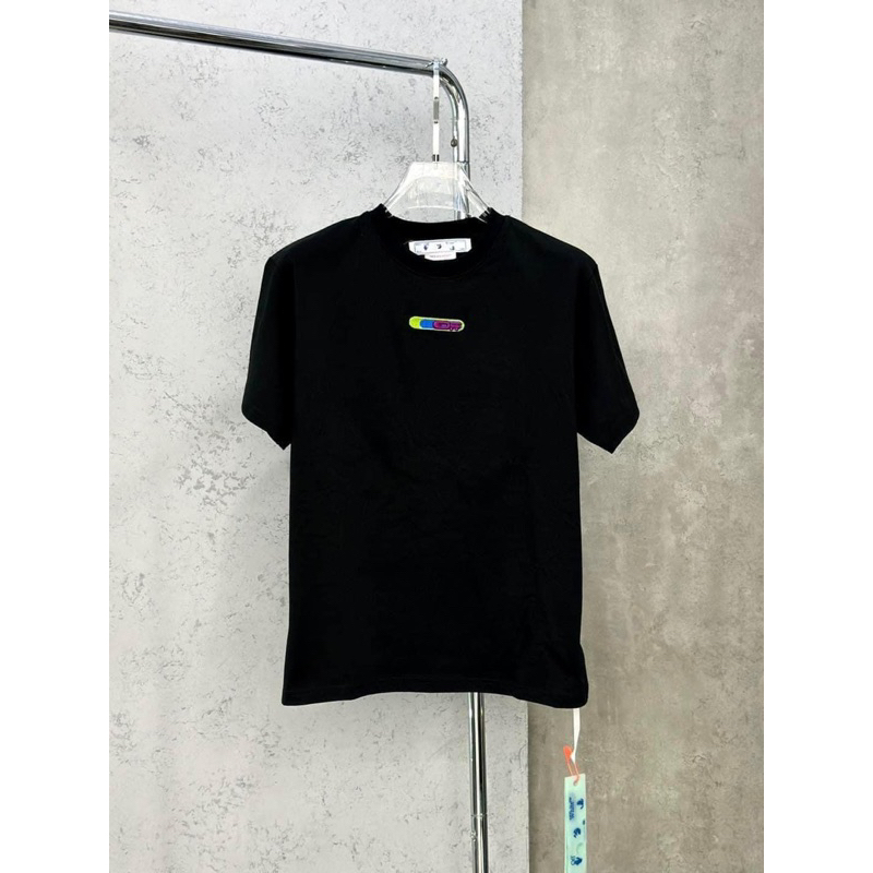 Áo phông Offf -Whitee lá phong hình in full tag chất cotton 2c nặng 260gam dày dặn