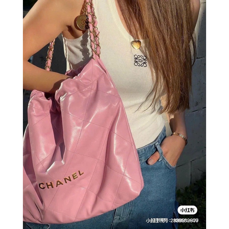 Túi Cha.n.el Shopping Hồng