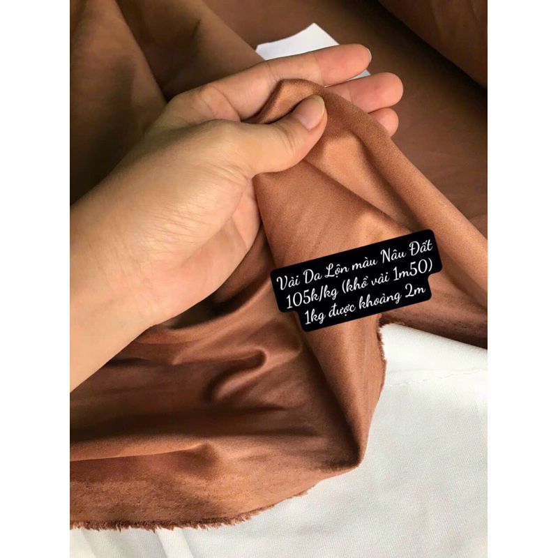 Vải Da Lộn - nhiều  màu