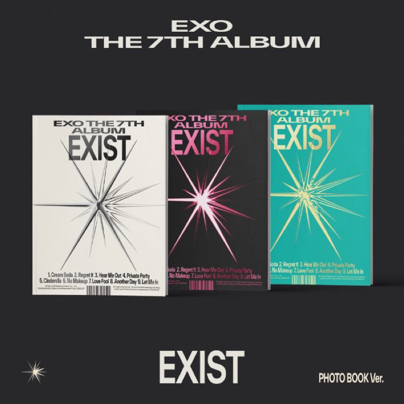 SẴN ALBUM EXO "EXITS" ngẫu nhiên, nguyên seal chính hãng, chọn ver Photobook, Digipack,Smini
