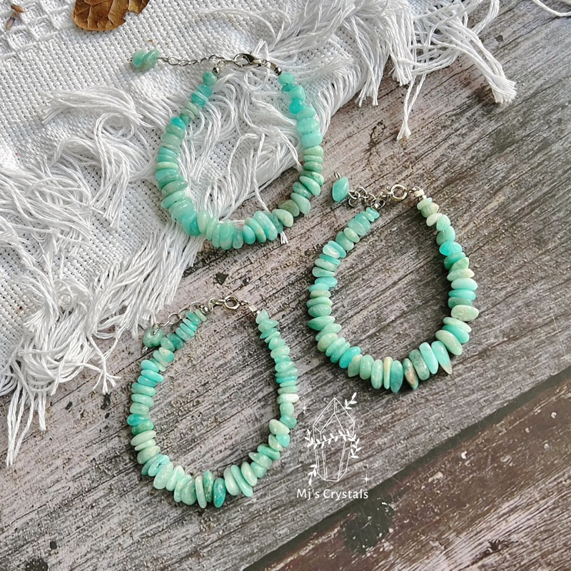 Vòng tay Amazonite thiên hà xanh xinh đẹp. Chất hạt vip đẹp, màu tươi sáng