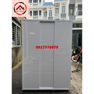 Tủ nhựa cửa lùa 3 cánh trắng
