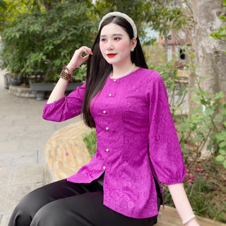 Bộ Pháp phục đi chùa chất liệu lụa gấm