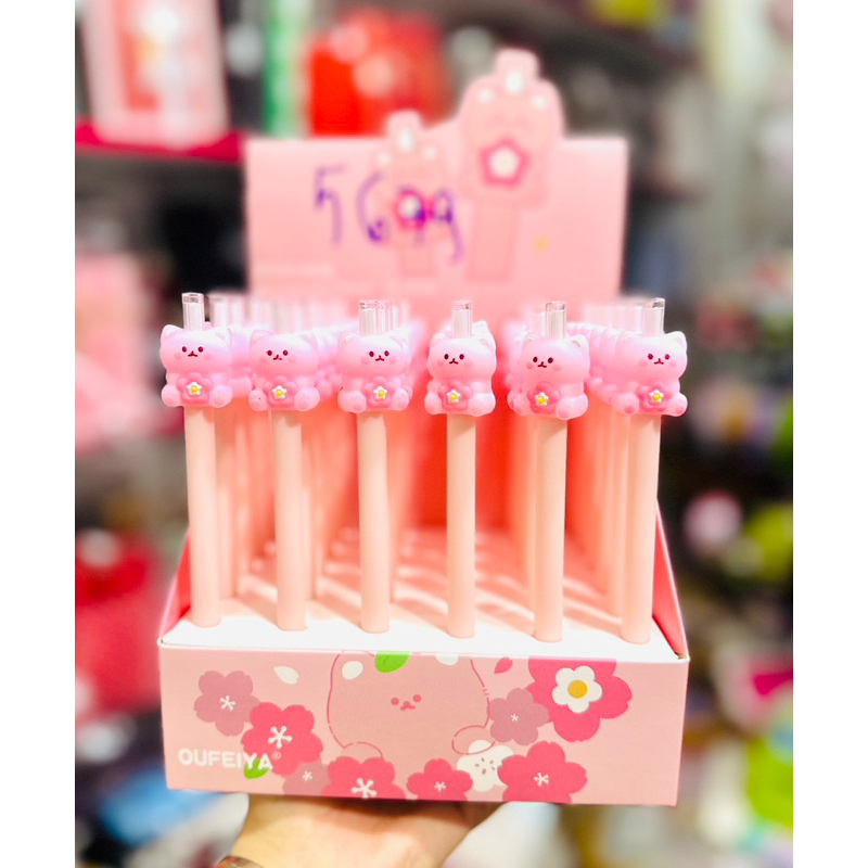 Bút Chì Bấm Ngòi 0.5mm Mẫu Gấu Dâu LOTSO, Cánh Cụt, Thú Sarino, Teddy Siêu Cute