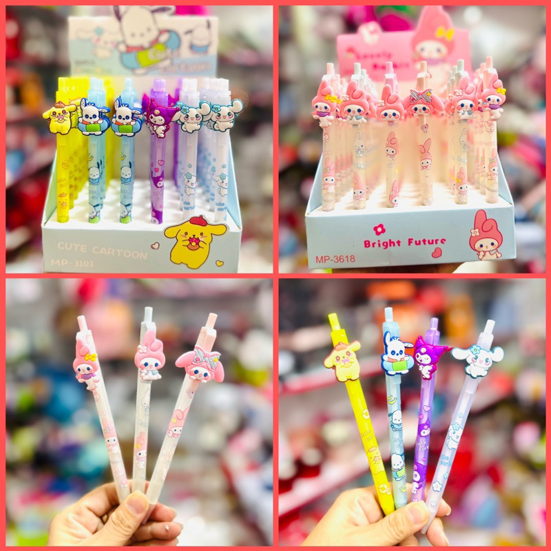 Bút Chì Bấm Ngòi 0.5mm Mẫu Gấu Dâu LOTSO, Cánh Cụt, Thú Sarino, Teddy Siêu Cute