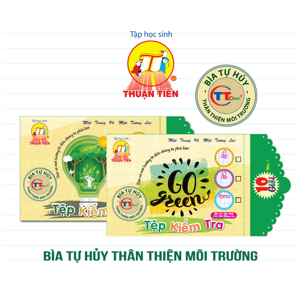Tệp kiểm tra-(5 tệp/lốc )-4 ô ly vuông-100gsm