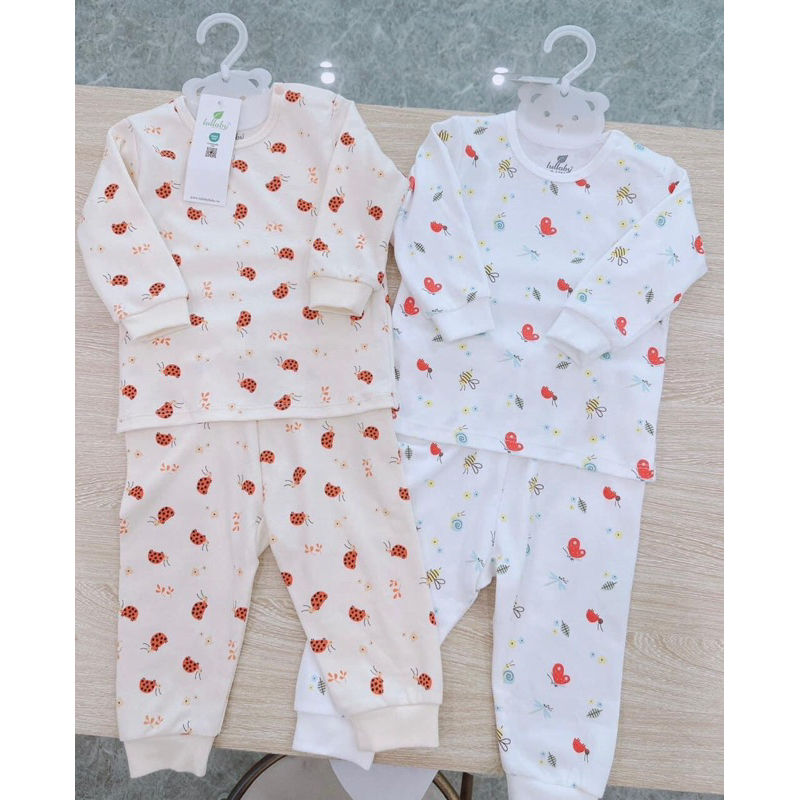Bộ cài vai dài tay cotton bé trai / bé gái Lullaby NH220V