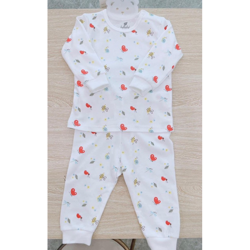 Bộ cài vai dài tay cotton bé trai / bé gái Lullaby NH220V (Sz 12M-5Y)