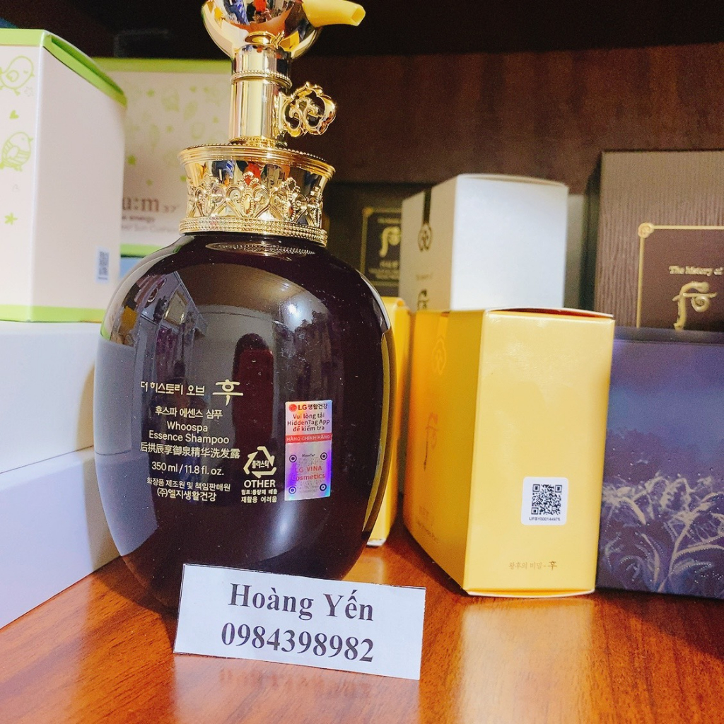 Dầu gội Whoo Spa Essence Shampoo Đông y Hàn Quốc 350ml, tách set