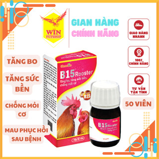 B15 gà đá - tăng cơ và sức bền, giảm căng thẳng cho gà!