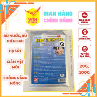 Điện giải, chống nắng nóng heo, gà, vịt, trâu, bò - Cung cấp chất điện giải, hỗ trợ đieu tri mất nước