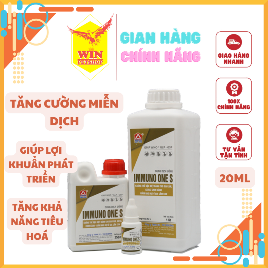 - Dùng cho gà đá, chim cảnh tăng cường kháng thể chống chịu bệnh