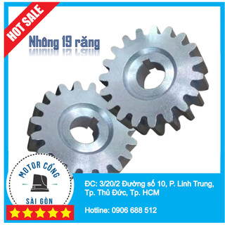 Nhông răng cưa - Nhông 19 răng - Nhông mô tơ cổng lùa - Bánh răng mô tơ cổng lùa