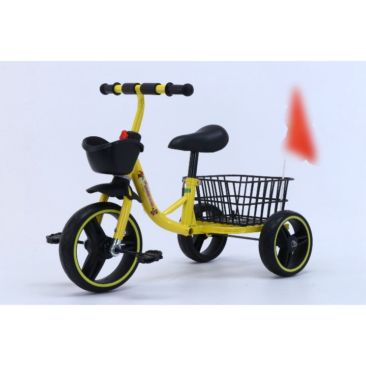 Xe đạp 3 bánh, xe đạp trẻ em có giỏ sắt lớn đằng sau