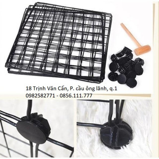 SỈ LẺ LƯỚI SẮT THÉP LẮP GHÉP LÀM CHUỒNG CHÓ MÈO, TỦ KỆ LẮP GHÉP - 1 tấm tặng 2 chốt nối