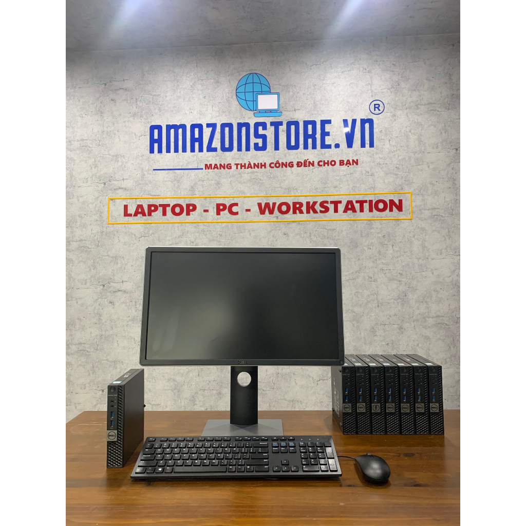 Trọn bộ máy Dell 7040 Micro (i7_6700T/8G/SSD 256G) và màn hình Dell P2314 24inch