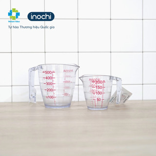 Cốc đong chia vạch INOCHI Yoko 500ml, 200ml hàng  chịu lực tốt và chịu nhiệt