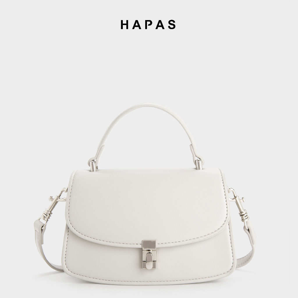 Túi xách nữ quai xách công sở sành điệu đáy vát khóa bạc Megan Sz 21 HAPAS - TXT221114