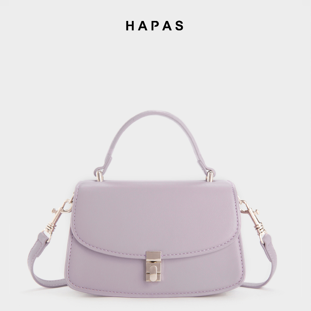 Túi xách nữ quai xách công sở sành điệu đáy vát khóa bạc Megan Sz 21 HAPAS - TXT221114