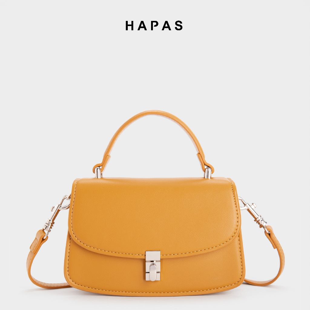 Túi xách nữ quai xách công sở sành điệu đáy vát khóa bạc Megan Sz 21 HAPAS - TXT221114