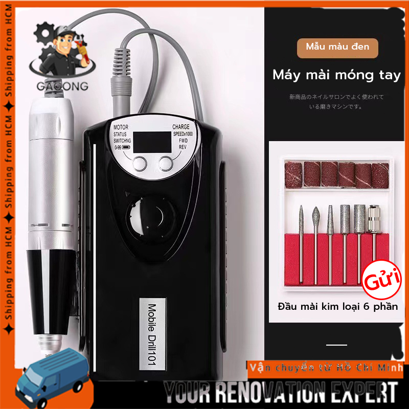 Máy mài móng tích điện EN101 chính hãng (bảo hành thân máy 3 tháng) - Máy mài móng cầm tay chuyên dụng trong ngành nail