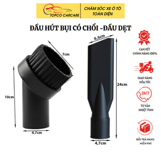 Đầu hút bụi dẹt và đầu hút bụi tròn có chổi, dành cho máy hút bụi