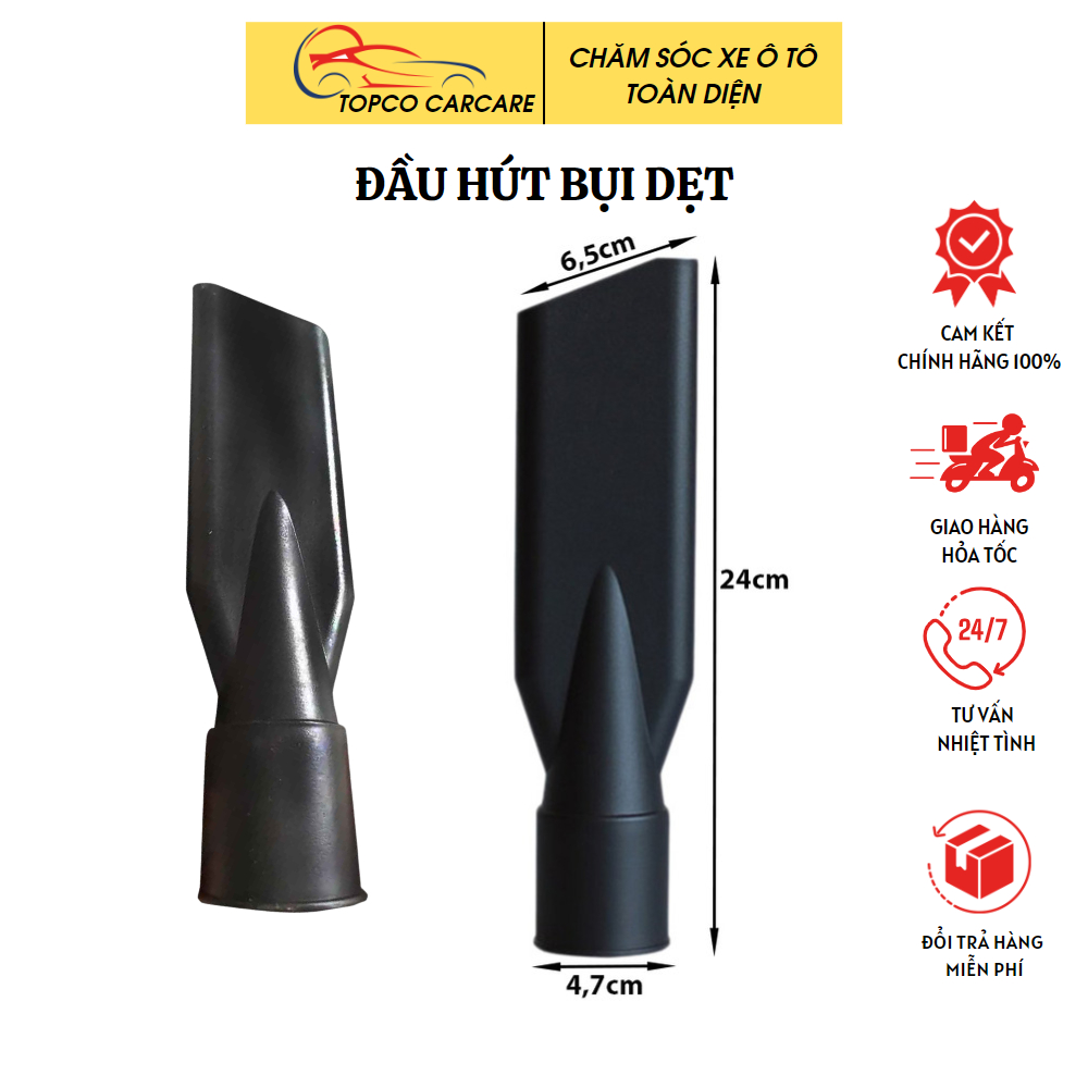 Đầu hút bụi dẹt và đầu hút bụi tròn có chổi, dành cho máy hút bụi