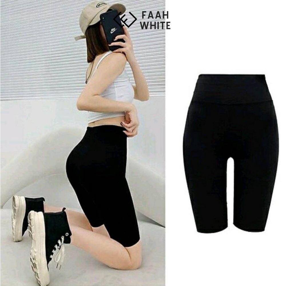 Quần Legging Thể Thao Madela Lưng Cao Thoáng Khí, Quần Short Biker Dáng Lửng Nâng Mông Thời Trang Mùa Hè Cho Nữ