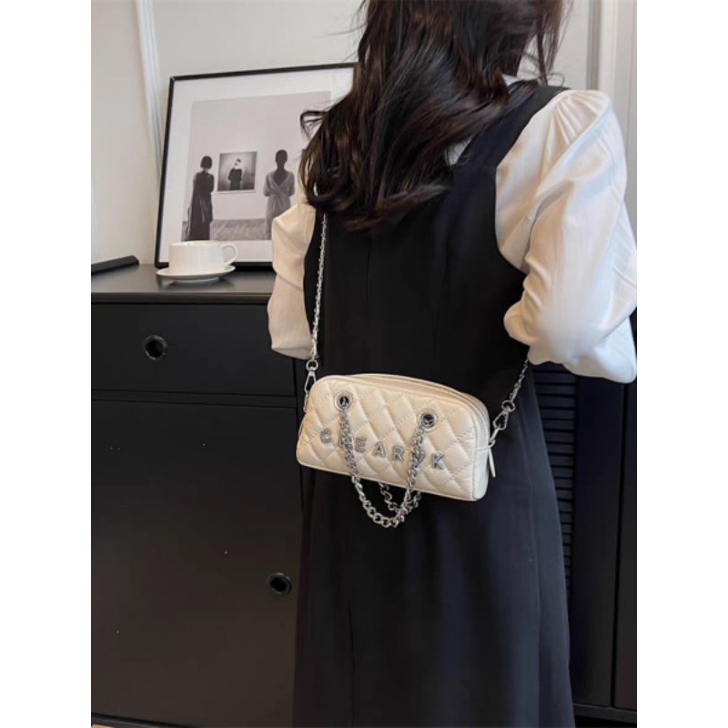 Túi xách túi đeo chéo phối xích phong cách nhập khẩu loại 1