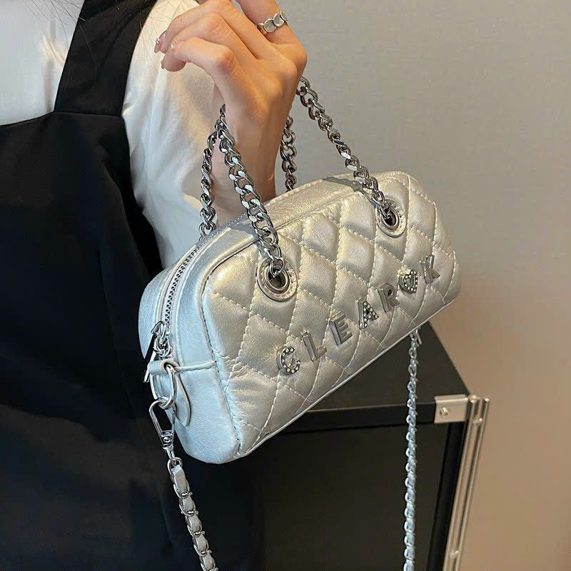 Túi xách túi đeo chéo phối xích phong cách nhập khẩu loại 1