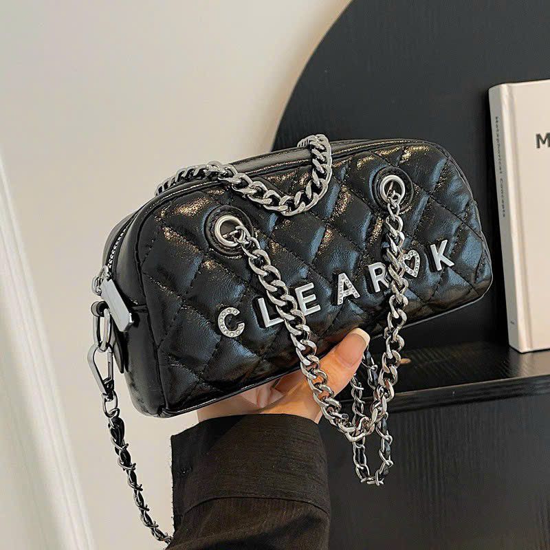 Túi xách túi đeo chéo phối xích phong cách nhập khẩu loại 1