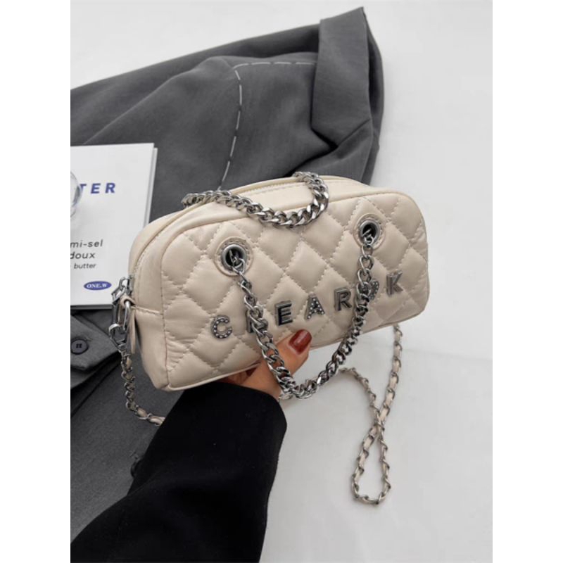 Túi xách túi đeo chéo phối xích phong cách nhập khẩu loại 1