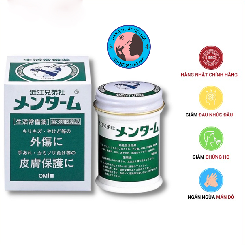 Dầu cù là Nhật Bản Omi Menturm 85g