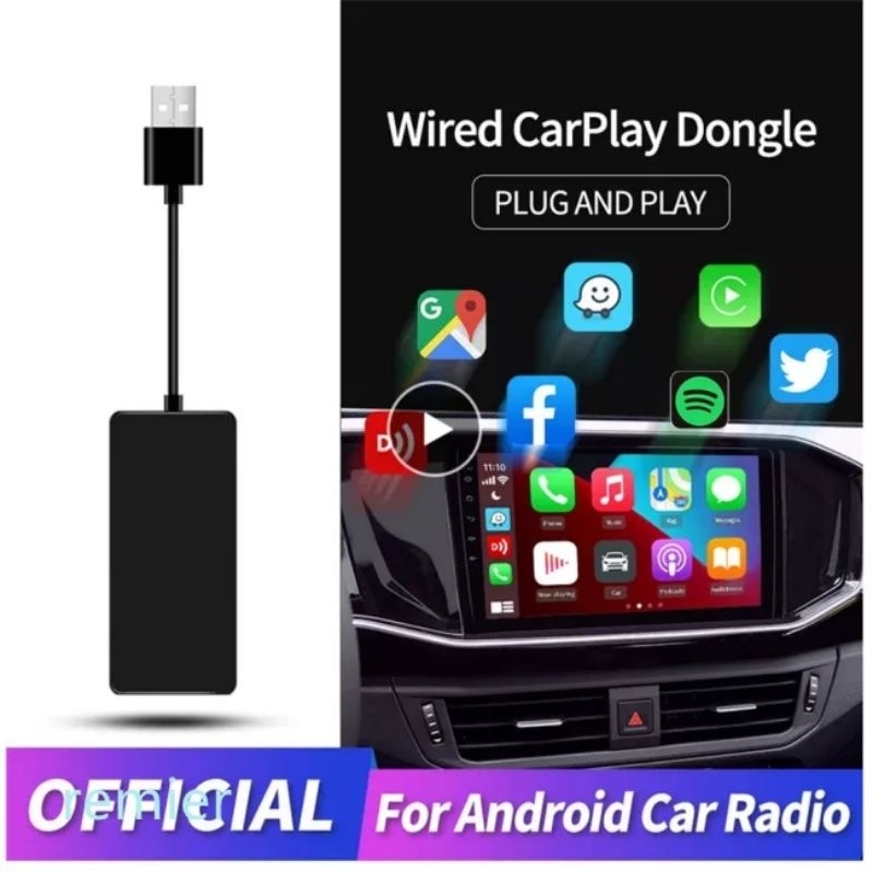 Bộ chuyển đổi Carplay Dongle - Bộ Nâng cấp Apple Car Play - Android Auto cho màn hình nguyên bản theo xe