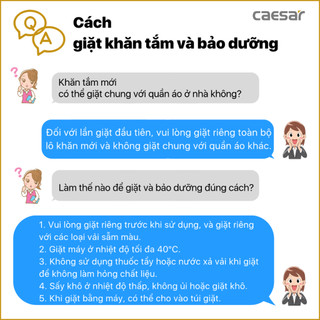 khăn tắm và khăn mặt Caesar