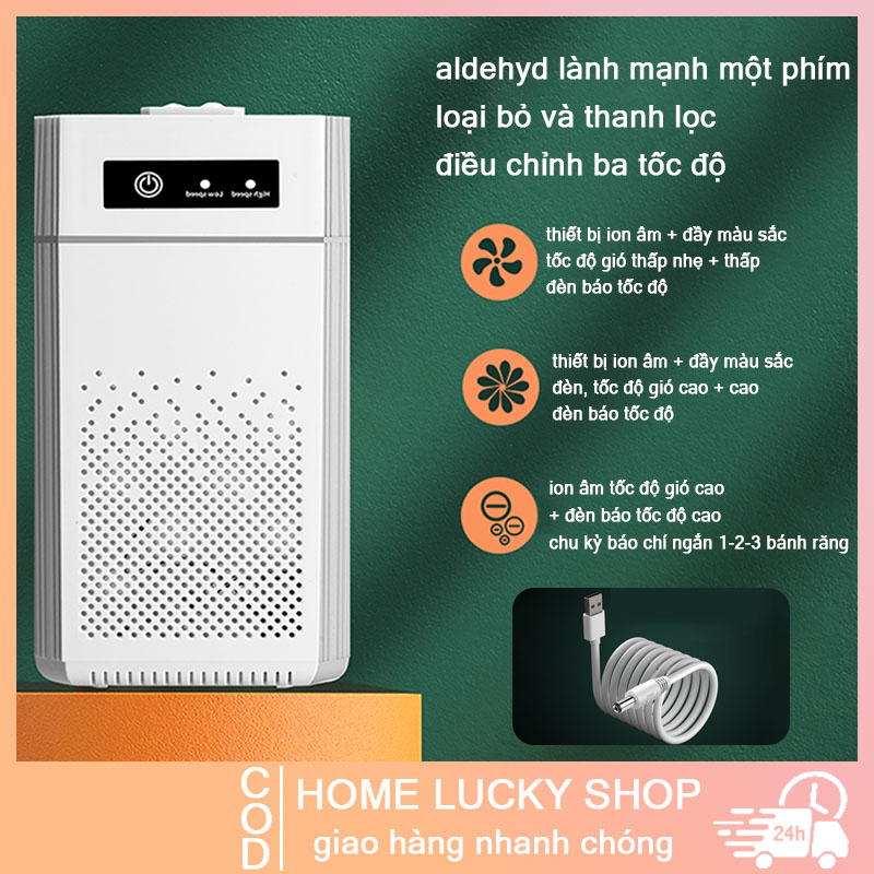 Máy lọc không khí khí HEPA Lọc Bụi Mịn Máy hút ẩm không Trùng ion Âm Khử Trùng Điều hòa hút ẩm Mini - Bộ Lọc HEPA