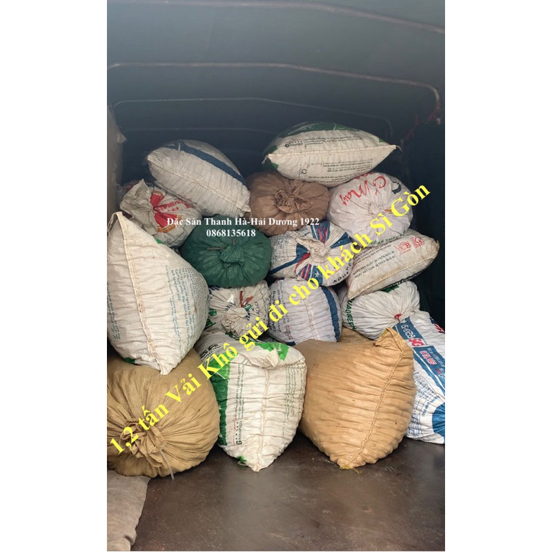 Long Vải Thiều Khô Đặc Sản Thanh Hà 1kg