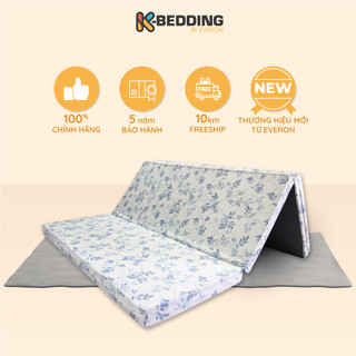 Nệm Bông Ép Gấp 3 K-Bedding By Everon MTP lớp vải tencel thoáng mát, nệm cứng cao 9cm, bảo hành 5 năm, màu ngẫu nhiên