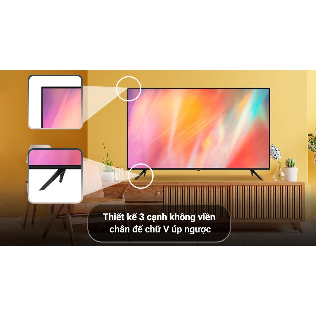 Smart Tivi Samsung 4K 65 inch 65AU7002 UHD viền siêu mỏng chính hãng