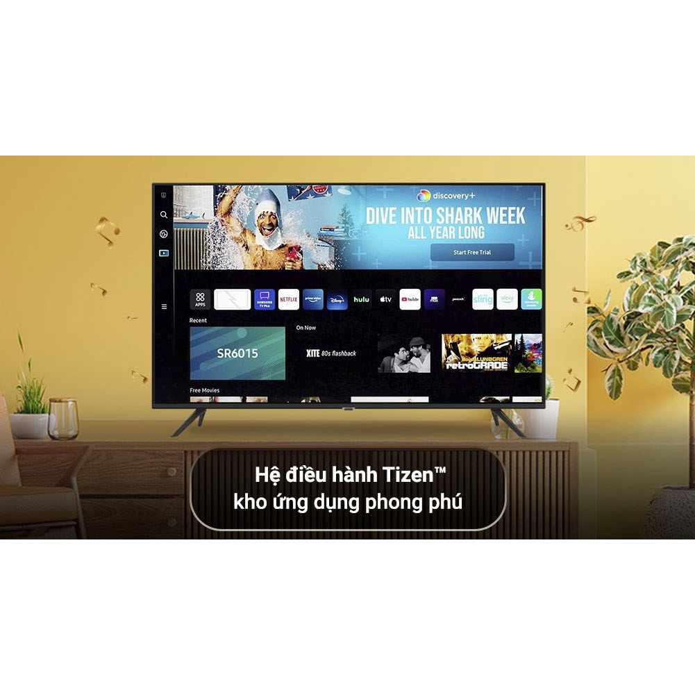 Smart Tivi Samsung 4K 65 inch 65AU7002 UHD viền siêu mỏng chính hãng