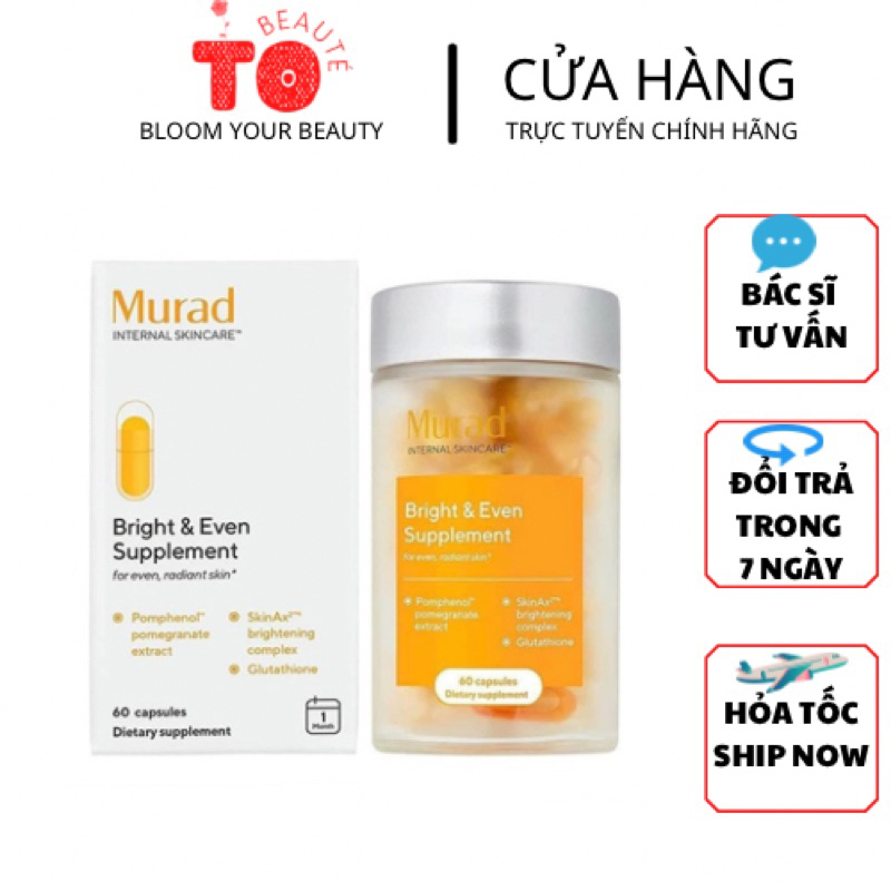 [CHÍNH HÃNG] Viên uống chống nắng sáng da Murad 60 viên