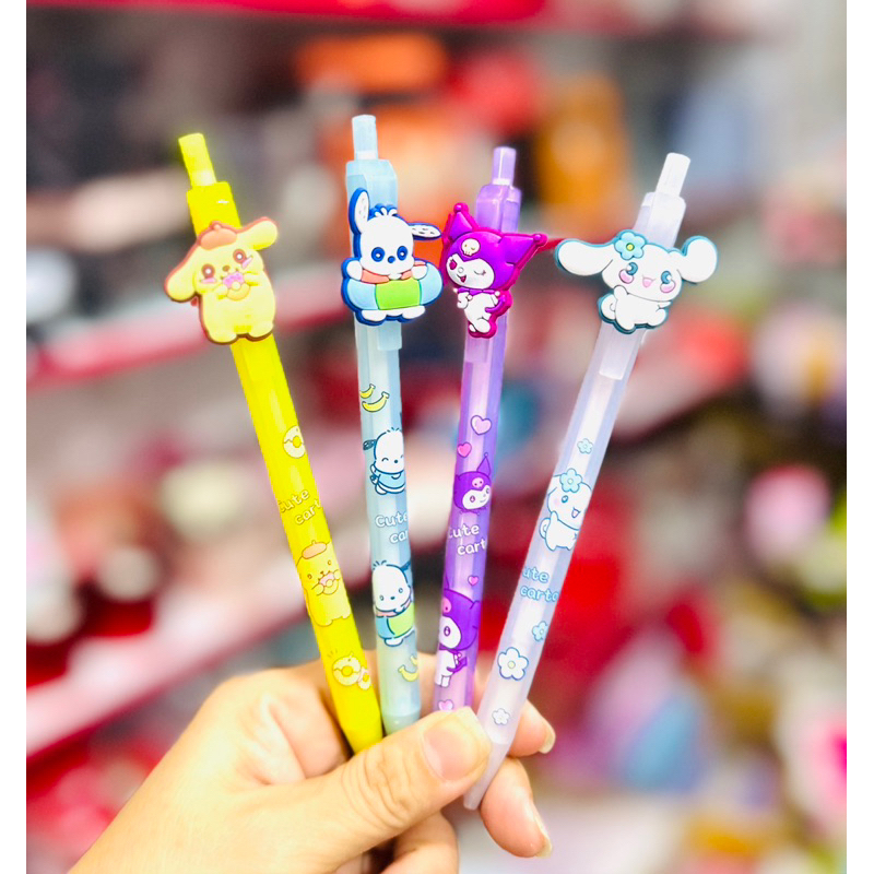 Bút Chì Bấm Ngòi 0.5mm Mẫu Gấu Dâu LOTSO, Cánh Cụt, Thú Sarino, Teddy Siêu Cute