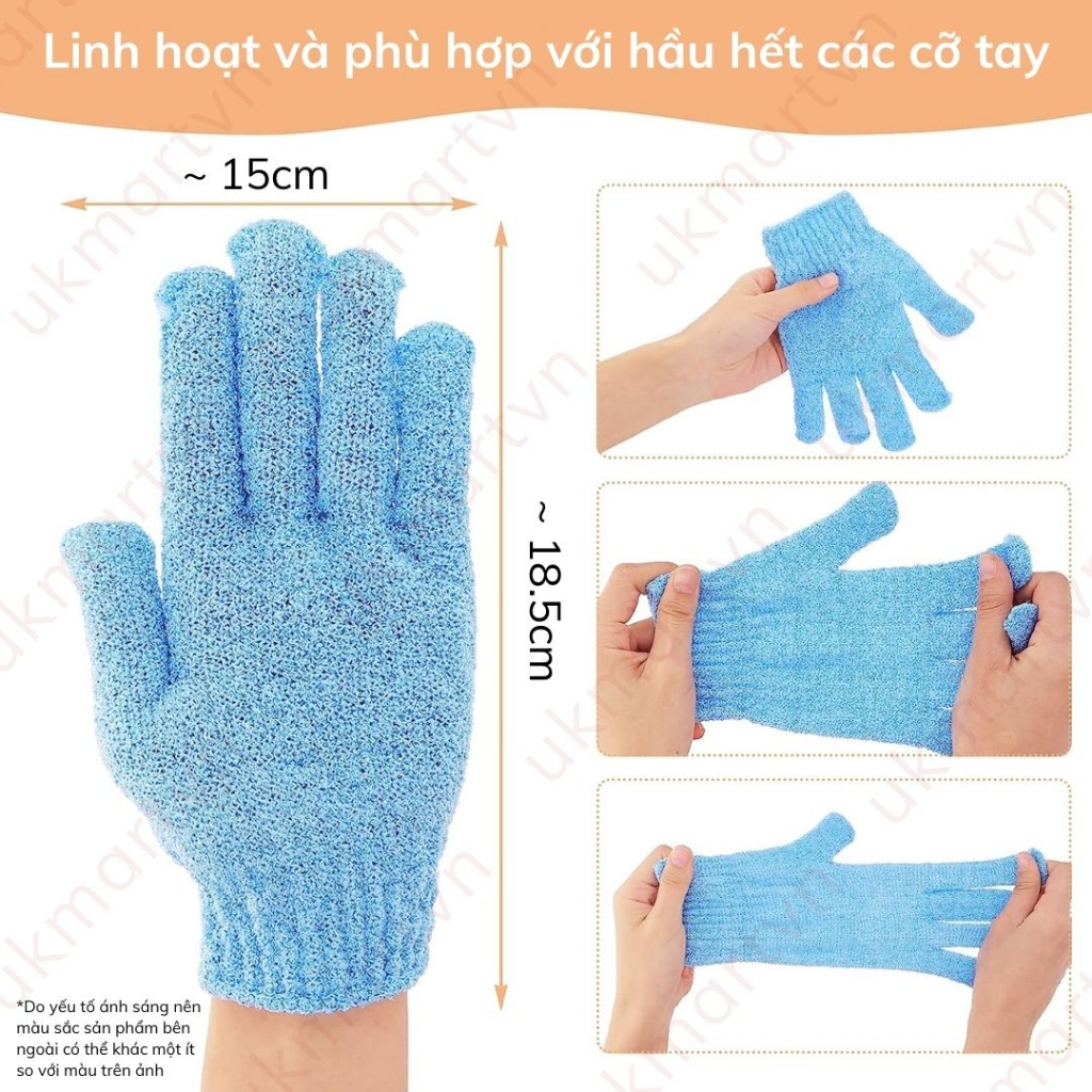 Găng Tay Massage Tẩy Tế Bào Chết Cho Spa Tiện Dụng