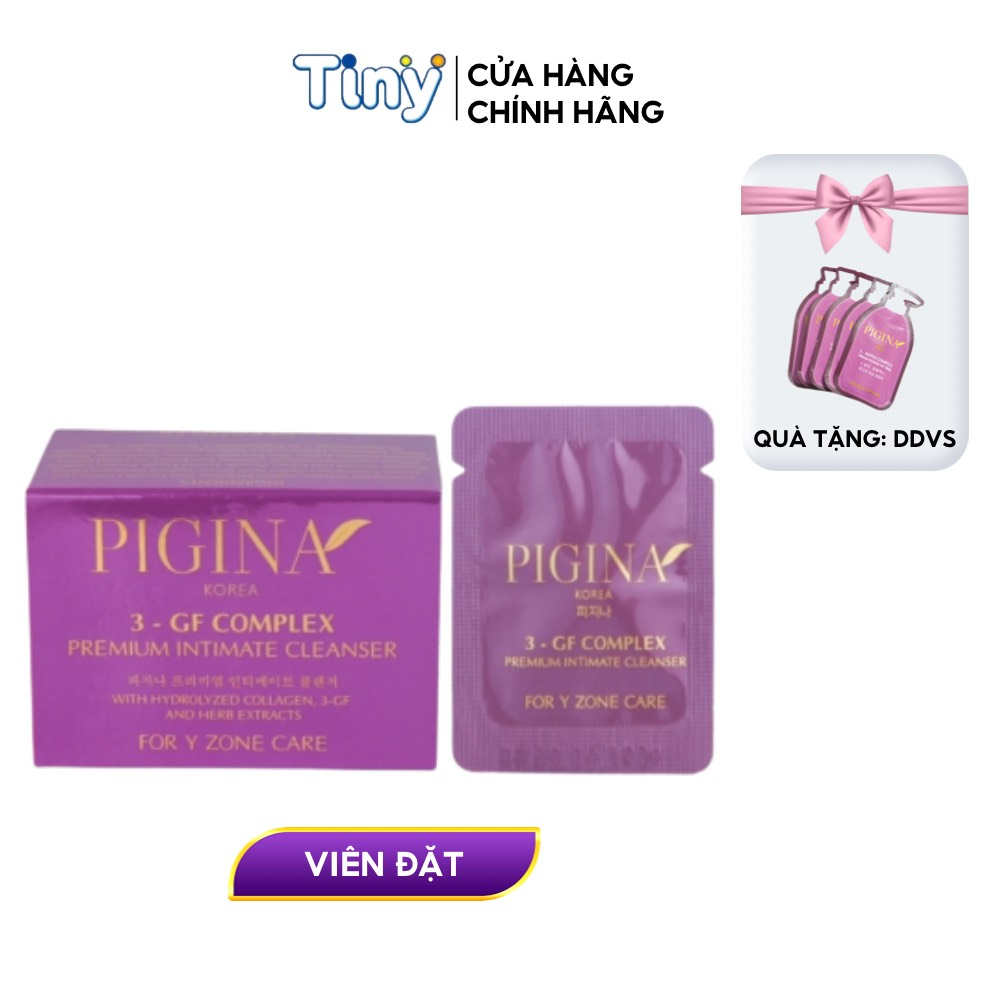 Se khít vùng kín Pigina Hàn Quốc sản phẩm phụ khoa xóa sổ viêm nhiễm nấm ngứa (Hộp 6 gói )