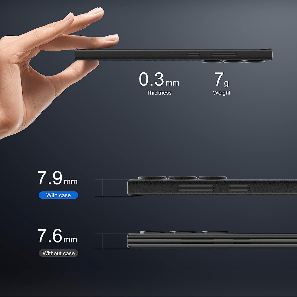 Ốp lưng chống sốc siêu mỏng 0.3mm cho Samsung Galaxy S23 Ultra hiệu Memumi có màng bảo vệ Camera - Hotphukien Phân Phối