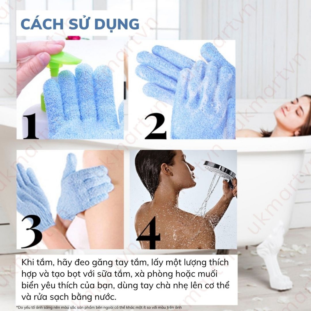 Găng Tay Massage Tẩy Tế Bào Chết Cho Spa Tiện Dụng
