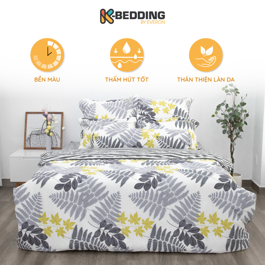 Bộ Ga Giường Cotton K-Bedding by Everon KCP 304&305 (KHÔNG BAO GỒM CHĂN)